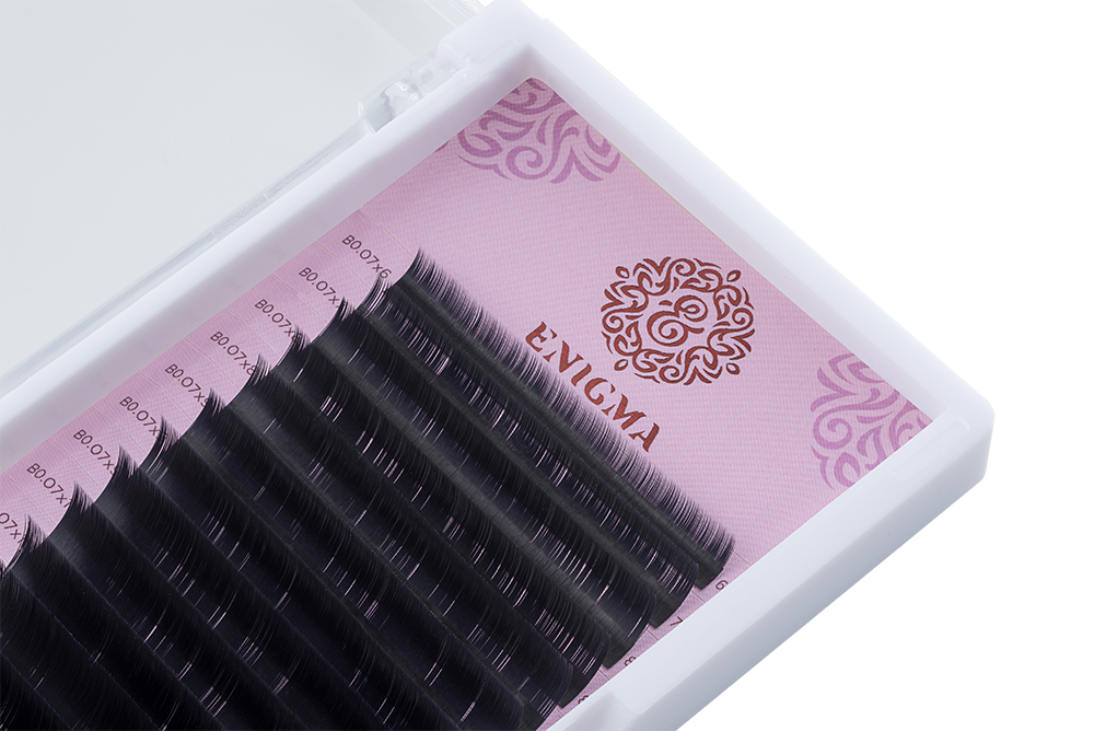 Черные ресницы Enigma MIX - 16 линий