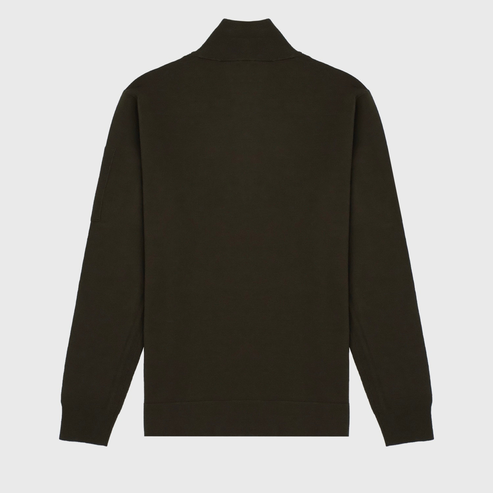 Свитер C.P. Company 1/4 Zip Dark Green