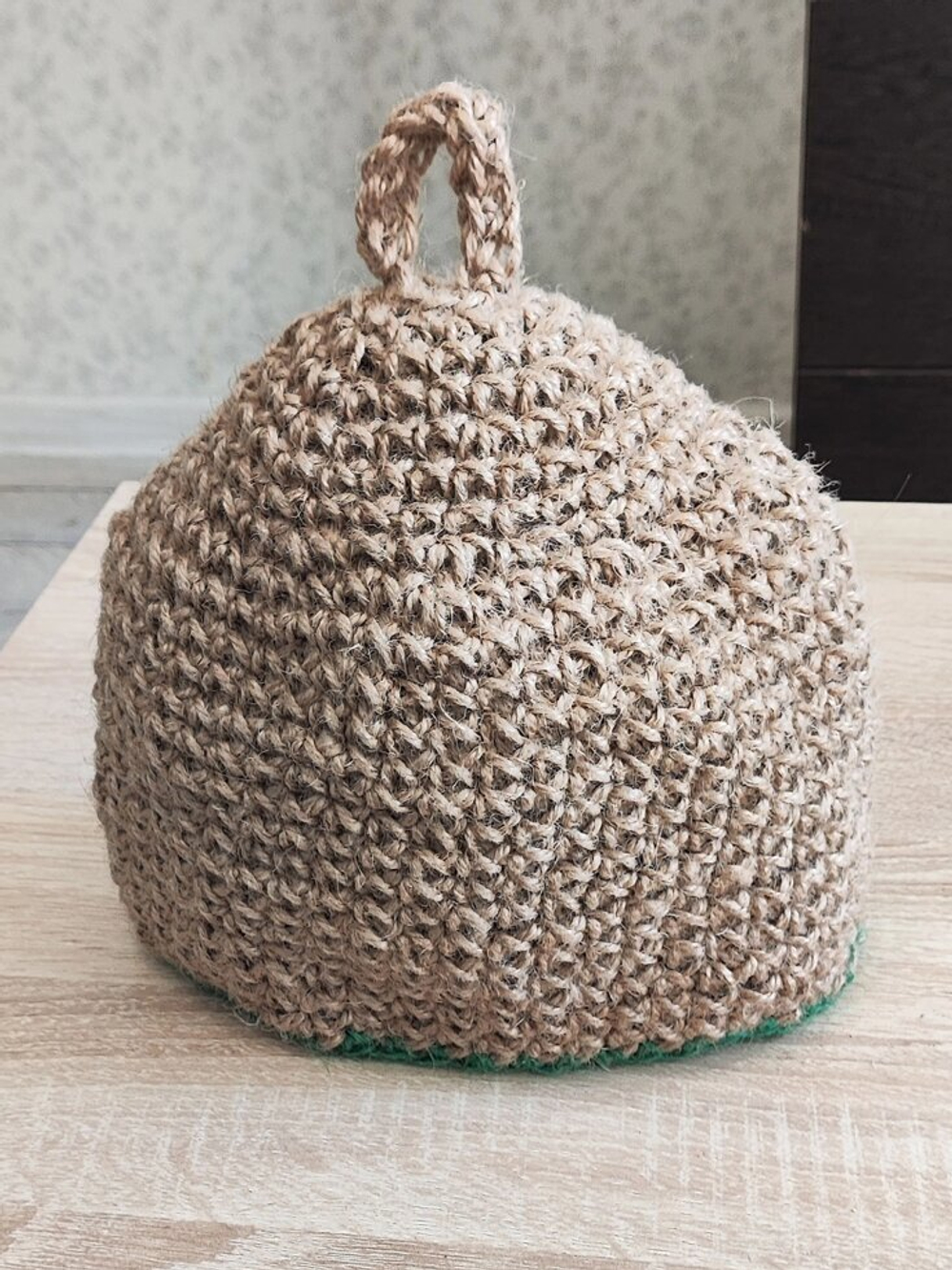 Шапка для бани джутовая Колокол