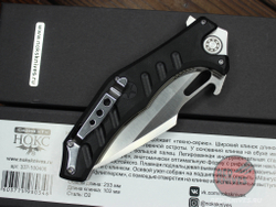 Складной нож НОКС Мангуст-2С 337-100406 c клинком из стали D2, рукоять G10