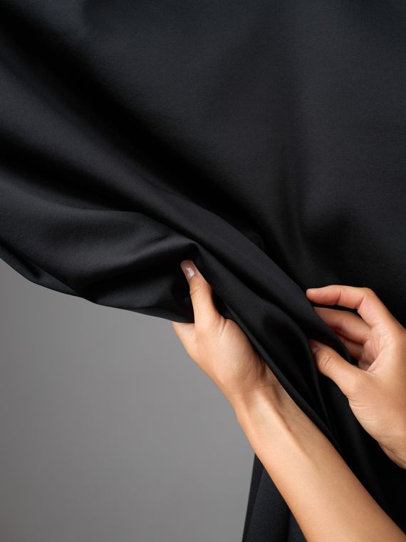 Шелк оптом mulberry с эластаном, Китай, черный 170