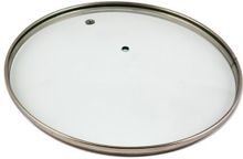 Крышка стеклянная с металическим ободом TimA 4614нг без ручки 14 см