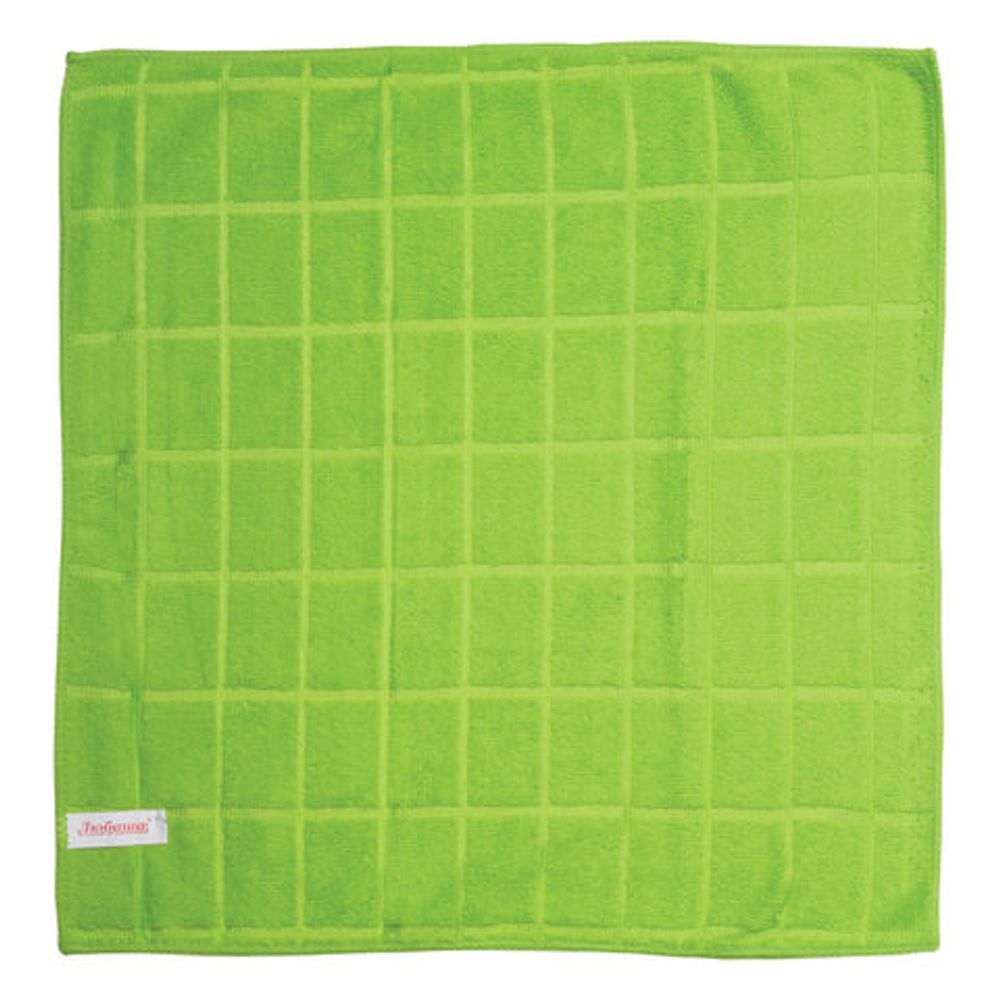 Салфетки из микофибры универсальные 40х40 см,комплект 6 шт.,ассорти, 220 г/м2, ЛЮБАША, 603951