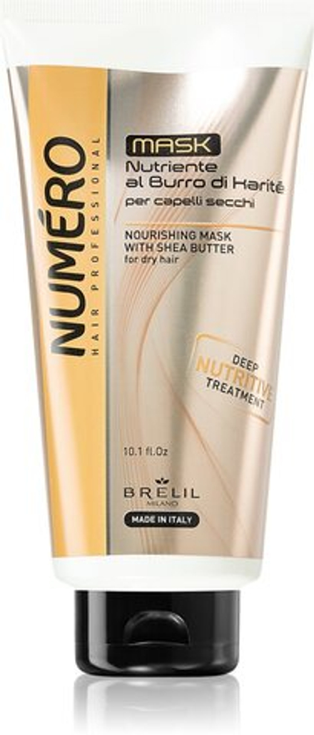 Brelil Numero Nourishing - питательная маска с маслом ши /  do włosów suchych 300  ml  / GTIN 8011935069705