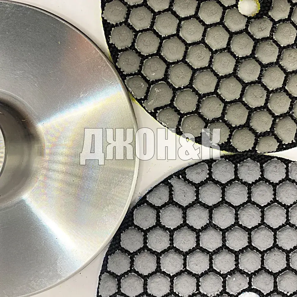 Круг шлифовальный черепашка диск по керамограниту 100 мм, р100, р50 + тарелка опорная