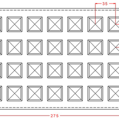 510 | Форма для шоколадных конфет "Конверт" (275*175мм)
