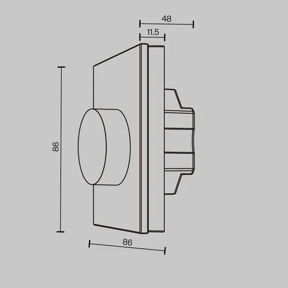 Роторная панель управления RF трехканальная 12-48В 576Вт Lighting control 711024