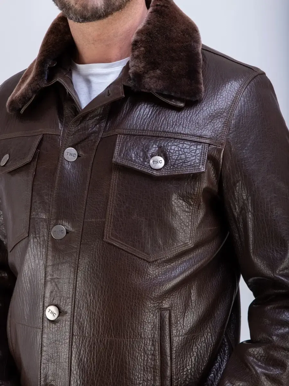 Куртка мужская из натуральной кожи