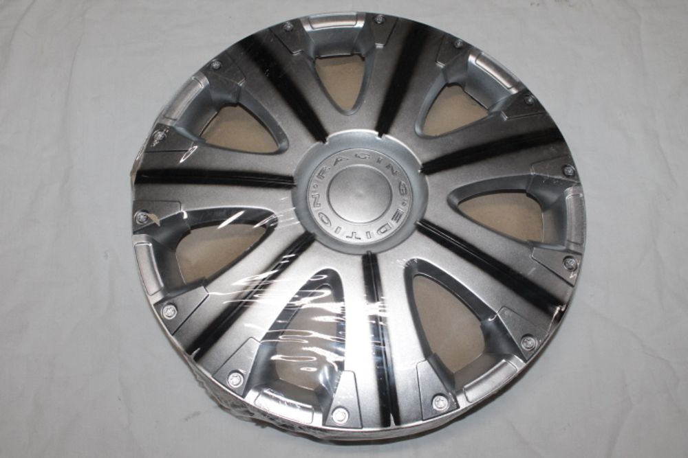 Колпак колеса R15 Расинг Super Silver (в мешке 5 упак) (STAR)