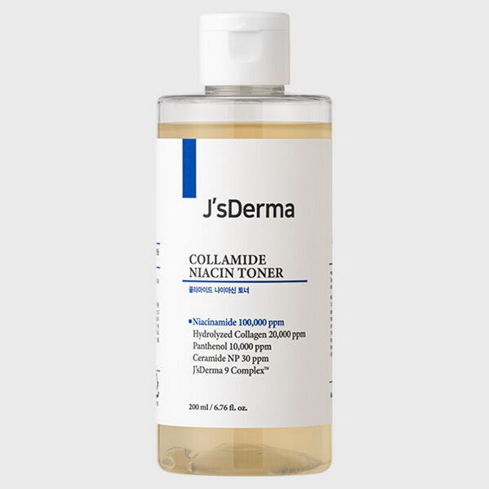 Восстанавливающий тоник с ниацинамидом и коллагеном J'sDerma Collamide Niacin Toner, 200мл