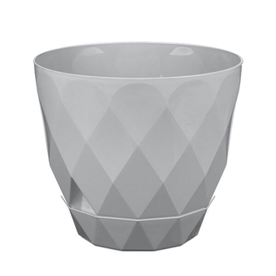 Горшок для цветов Laurel D145 мм, 1.3 л с поддоном (серый)