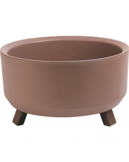 Кашпо пластиковое Грация прайм d15см h9см v0,7л мокачино