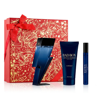 Carolina Herrera Bad Boy Cobalt EDP 100 ml + EDP MINI 10 ml + SG 100 ml (man) 1 pcs