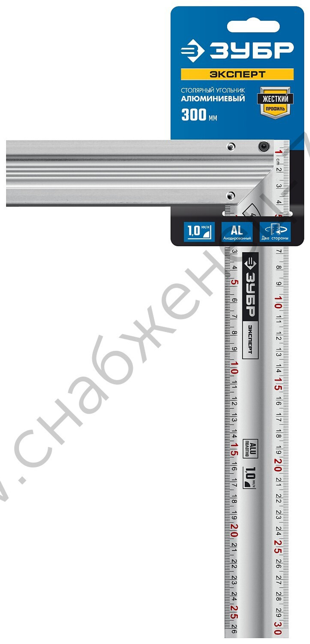 ЗУБР 300 мм, жесткий столярный угольник, Профессионал (34392-30)