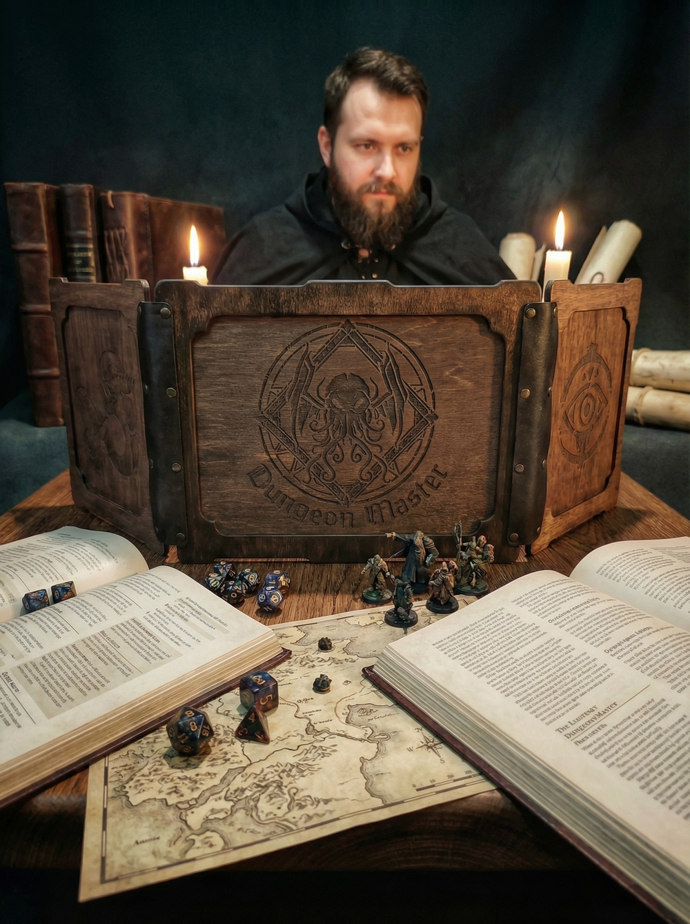 Ширма Двойная ,3 створки, кожаные петли