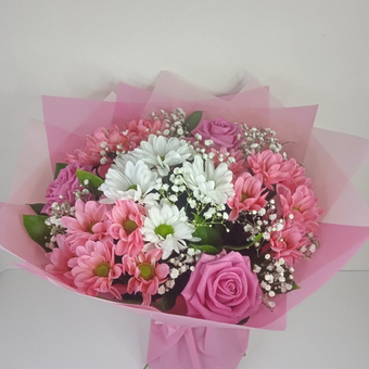 Букет из розы и хризантемы №33