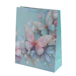 GAEM Пакет подарочный L (бумага 210г/м2, блок микс 12шт), L31 W12 H40 см, 4в.