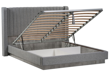 Кровать Woodville Tulip 160х200 с ПМ метрополитан грей, белая матовая