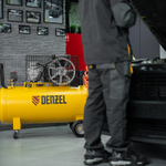 Компрессор воздушный BCI3000-T/200, ременный привод , 3.0 кВт, 200 литров, 530 л/мин Denzel