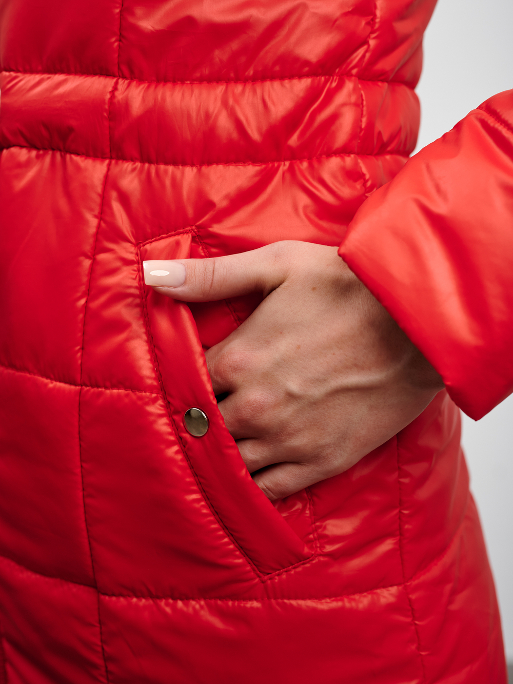 Пальто "Слим" красный