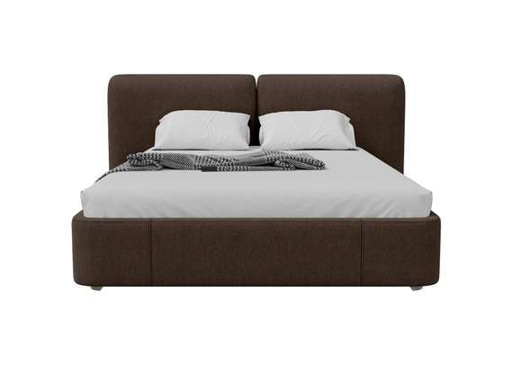 Кровать с подъемным механизмом Hub Soft 160 см (шоколад, твид)