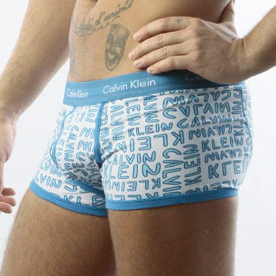 Мужские трусы боксеры Calvin Klein 365 print Blue CK