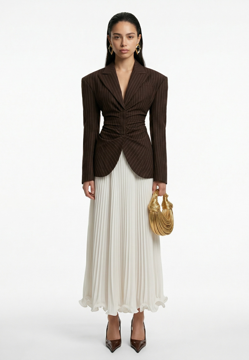 Юбка плиссе макси