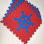 Мягкий пол "Моряк" 500x500x10 мм 45 шор