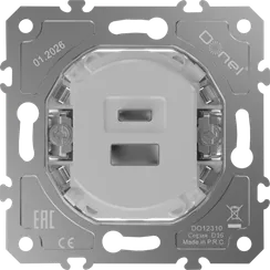 Donel D16  Механизм USB - зарядное устройство 12Вт тип A+С