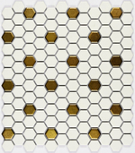 Мозаика из керамогранита Babylon Gold matt (23х26) 260х300х6 мм (шт) > Сток