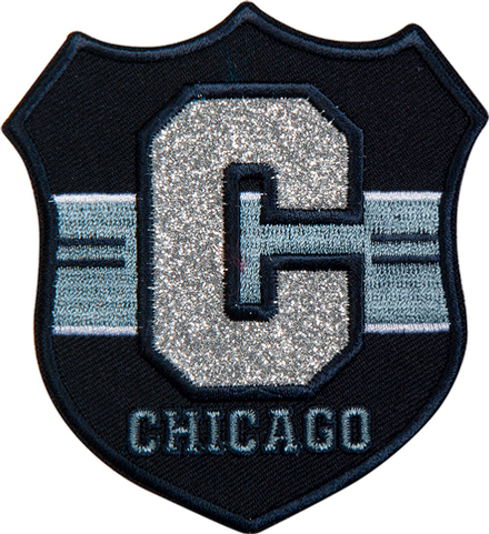 Термоаппликация "C герб Чикаго", 1 шт, 8,5 x 9,5 см (10013160/130321/01372243/1_Китай)
