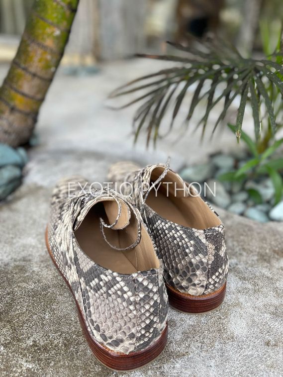 Мужские туфли из кожи питона  SH-162