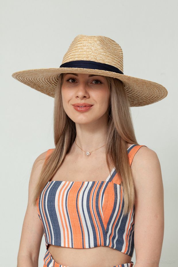 S11-2/3 Шляпа Kar. (Натуральный / 56-57 / 30х30х6 / Соломка / 0.3)