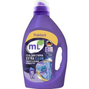 ML Гель для стирки EXTRA CLEAN универсальный концентрат, Meine Liebe, 1,8 л