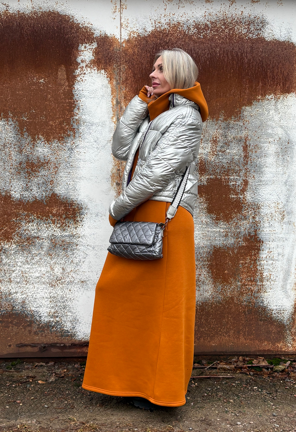 Платье Assassin /горчица / начес