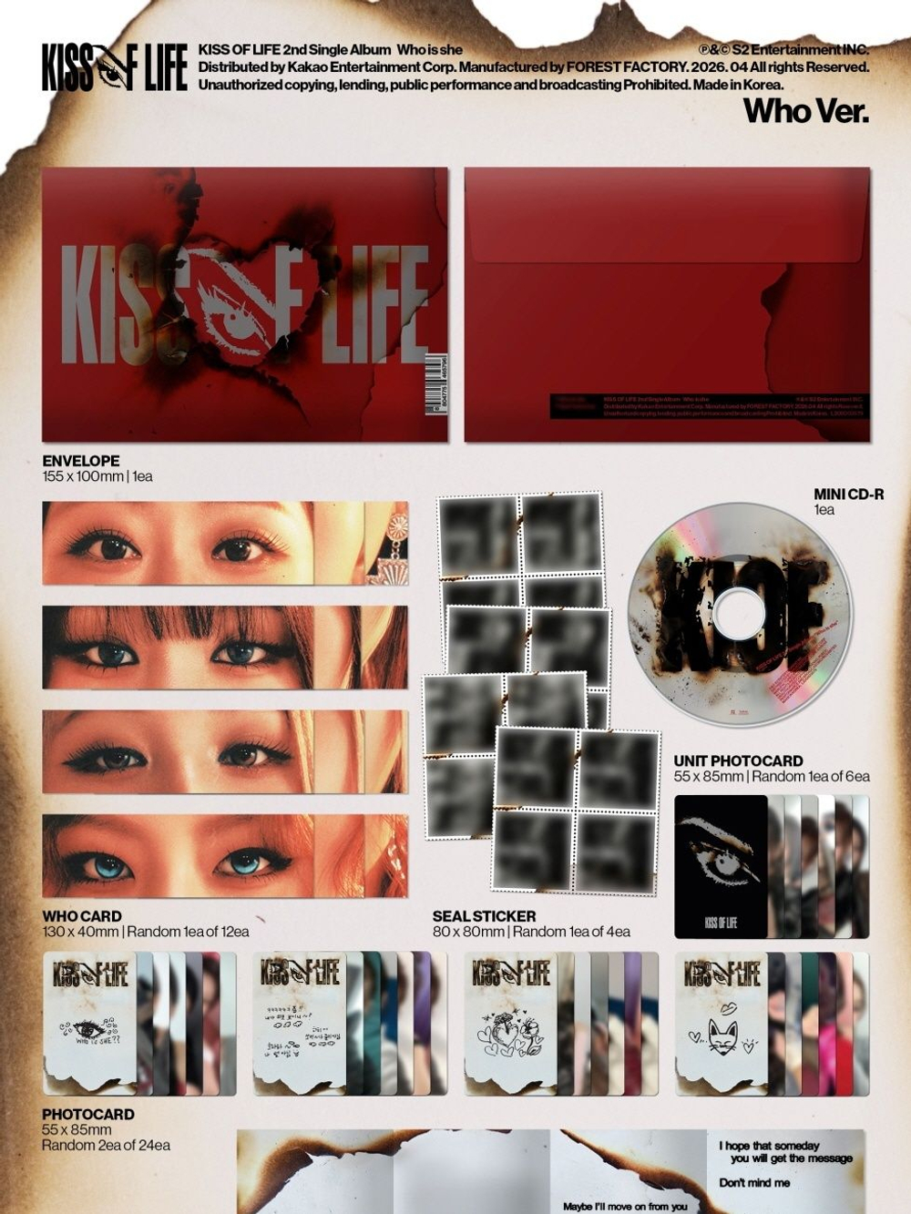(ПРЕДЗАКАЗ) Альбом KISS OF LIFE - WHO IS SHE 2nd Single Album WHO Version