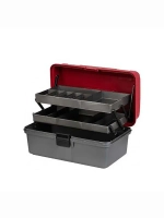 Ящик рыболовный для хранения снастей двухполочный синий