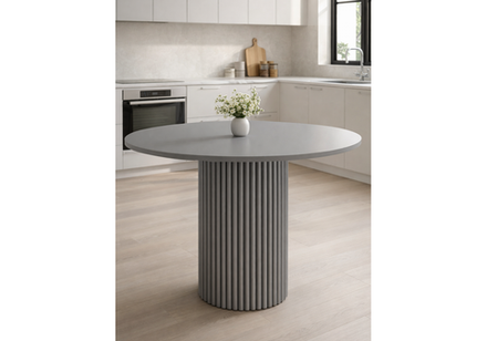 Стол деревянный Woodville Барел 100 серый, серый