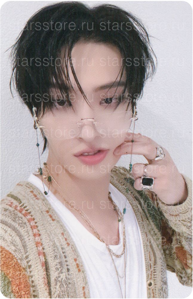 Фотокарта Mingi ATEEZ - GOLDEN HOUR : Part.2 (MAKESTAR) Mochi Peace ver.