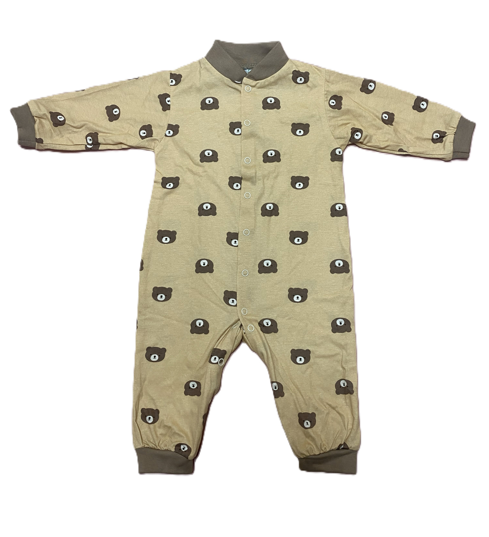 Комбинезон без ножек на кнопках из кулирки (100% хлопок) на рост 74 см