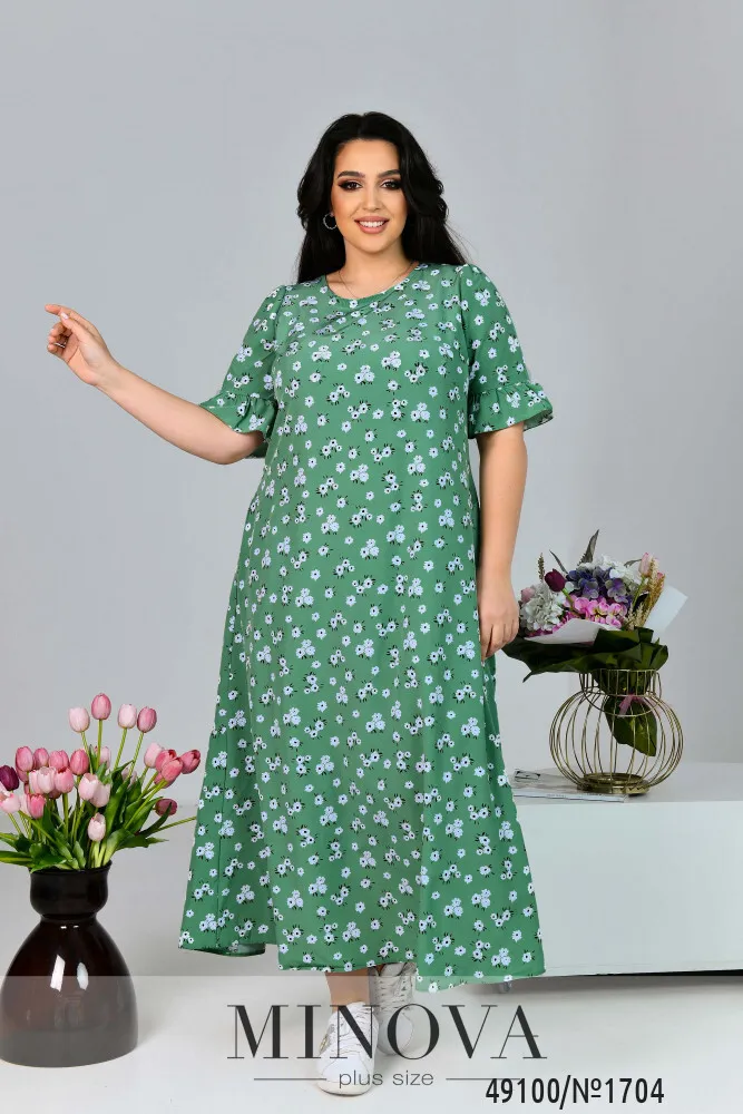 Платье 1704-оливковый Minova