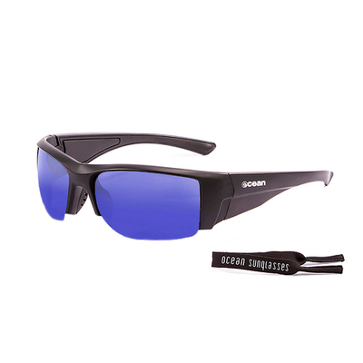 Спортивные очки OCEAN Guadalupe Matt Black / Revo Blue Polarized lenses