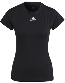 Женская теннисная футболка Adidas Primegreen Aeroready Freelift Tee W - black/white