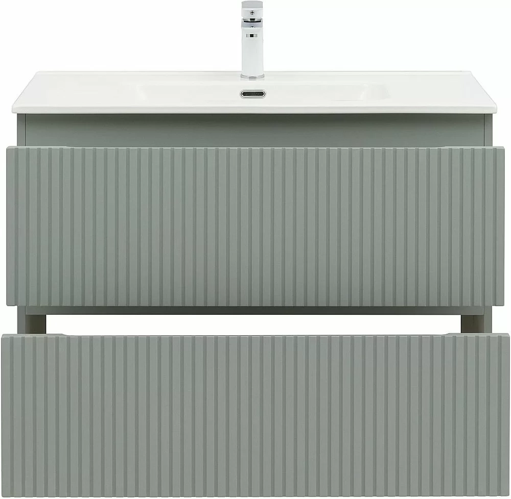 Тумба с раковиной Aquanet Джейн (Flat) 335435/284029 90 мисти грин