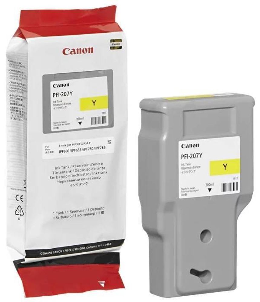 Картридж CANON PFI-207 Y желтый