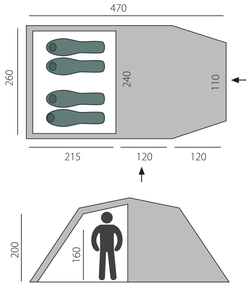 Кемпинговая палатка BTrace Family 4 [T0317]