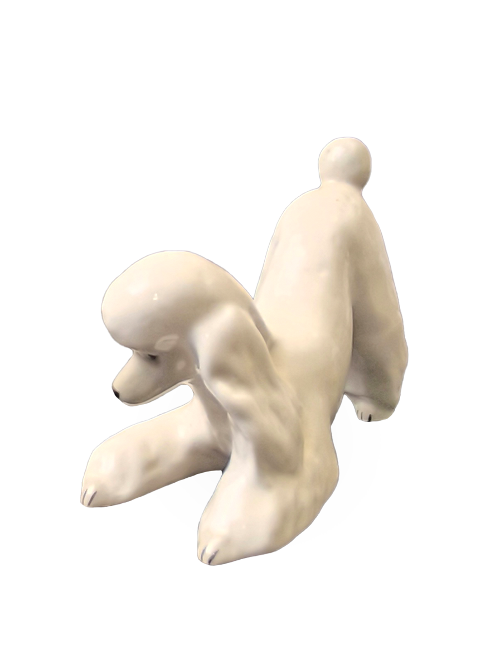 Фарфоровая статуэтка "Пудель" ЛФЗ
