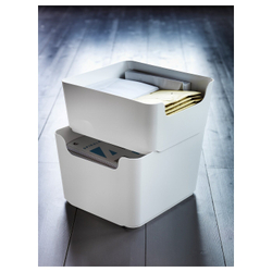 IKEA PLUGGIS  (ИКЕА ПЛУГГИС)  -  Корзина для сортировки отходов, белая, 14 л