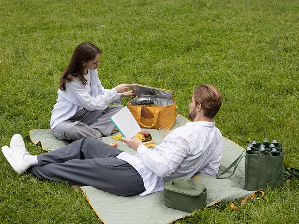 Термосумка для ланч-бокса/косметики/лекарств Smart Picnic, S, темно-зеленая