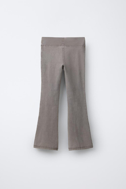 ZARA ЛЕГИНСЫ FLARE, СЕРОВАТО-КОРИЧНЕВЫЙ